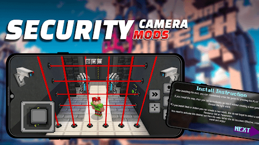 Mod Security Camera Minecraft ekran görüntüsü