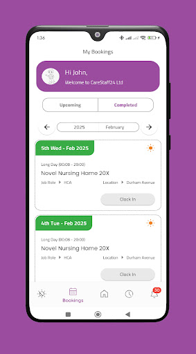 CareStaff24 App ekran görüntüsü