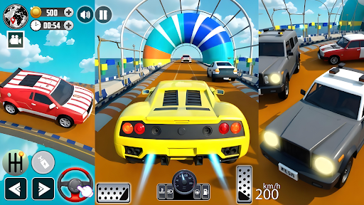 Kids Car Stunts Race Game ekran görüntüsü