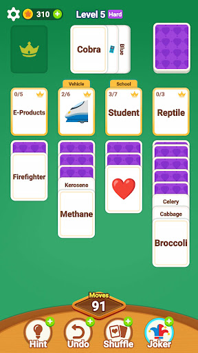 Card Sort Jam-Word Association ekran görüntüsü
