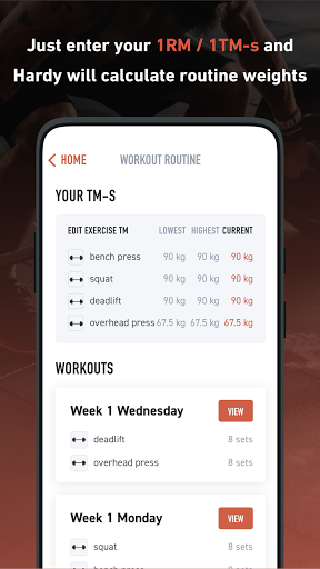 Hardy: smart workout routines ekran görüntüsü