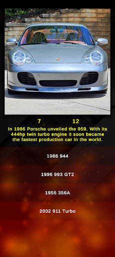 Classic Porsche Models Quiz ekran görüntüsü