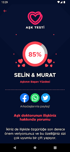 Aşk Testi ekran görüntüsü