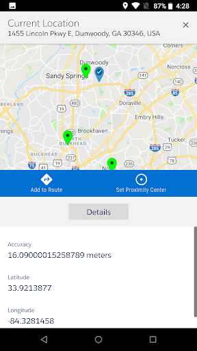 Salesforce Maps ekran görüntüsü