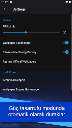 Wallpaper Engine ekran görüntüsü
