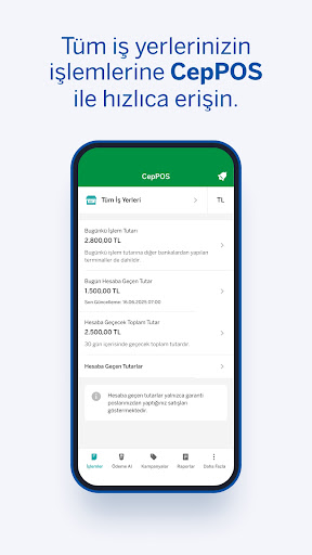 Garanti BBVA CepPOS ekran görüntüsü