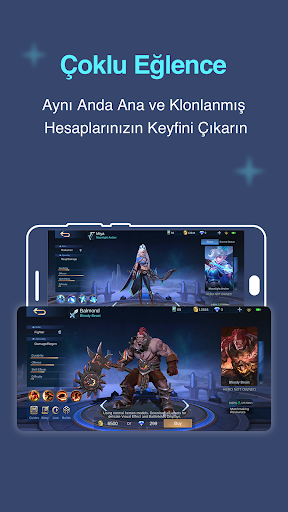 Çoklu Hesaplar: Çift Alan ekran görüntüsü