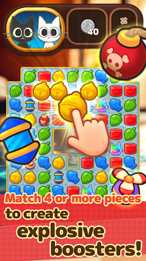 Cat Pop'n Match ekran görüntüsü