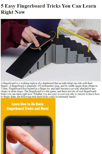 How to Do Fingerboard Tricks ekran görüntüsü