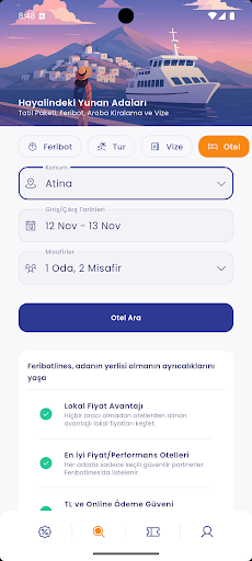 Feribotlines - Yunan Adaları ekran görüntüsü