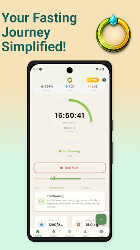 FastFlow: Fasting & Water App ekran görüntüsü