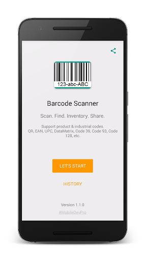 Simple QR Barcode Scanner ekran görüntüsü