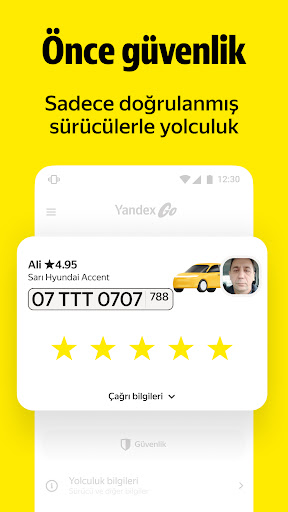 Yandex Go: Şehrindeki taksi ekran görüntüsü