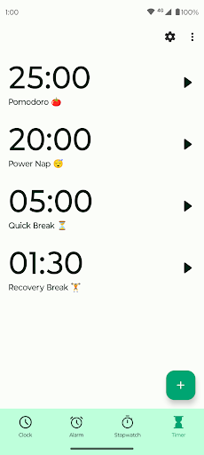 Fossify Clock Beta ekran görüntüsü