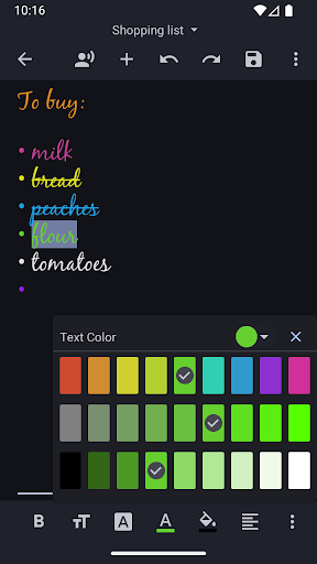 Text Editor ekran görüntüsü