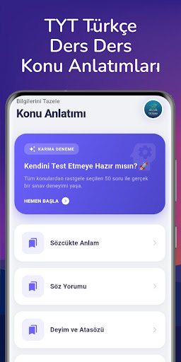 TYT Türkçe Soru Bankası ekran görüntüsü
