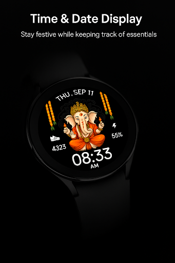Lord Ganesha WatchFace ekran görüntüsü