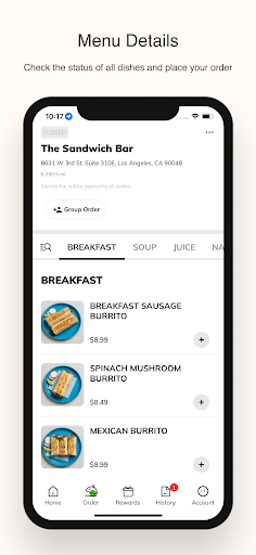 The Sandwich Bar CA ekran görüntüsü