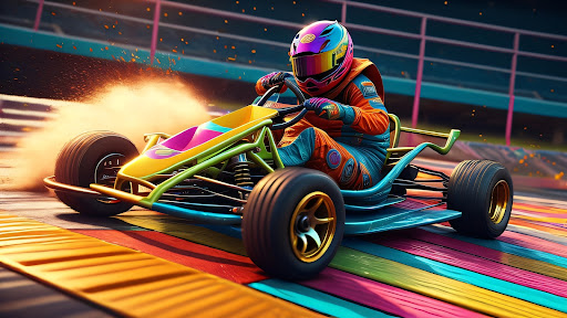 go kart rampa araba dublör ekran görüntüsü