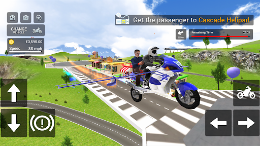 Flying Motorbike Simulator ekran görüntüsü