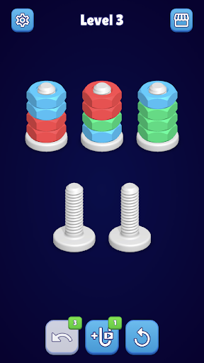 Nuts & Bolts Sort Puzzle ekran görüntüsü