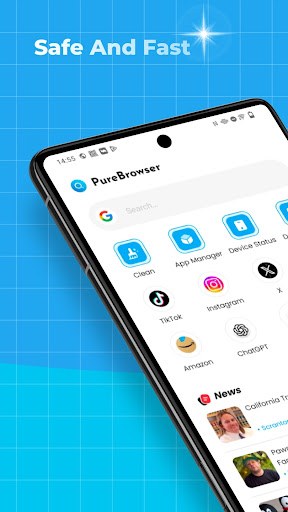 Pure Browser ekran görüntüsü