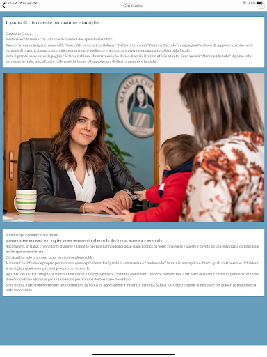 Mamma che info ekran görüntüsü