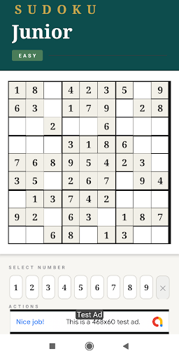 Sudoku Junior ekran görüntüsü