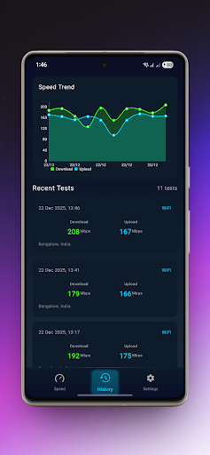 5G Speed Test ekran görüntüsü