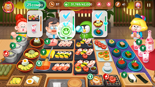 LINE CHEF A cute cooking game! ekran görüntüsü