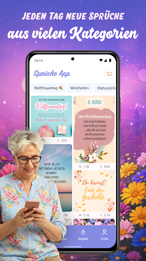 Sprüche App: Zitate & Bilder ekran görüntüsü