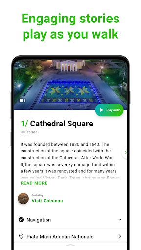 Chișinău Tour Guide:SmartGuide ekran görüntüsü