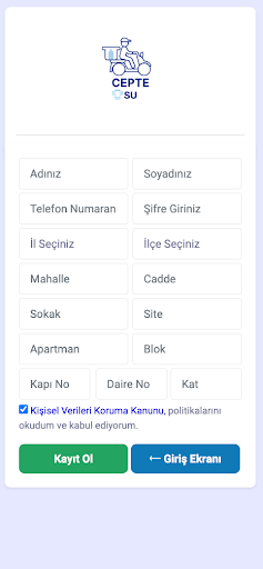 Cepte Su ekran görüntüsü