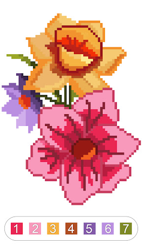 Flowers Pixel Art Book ekran görüntüsü
