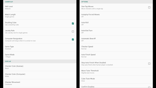 Backgammon NJ for Android ekran görüntüsü