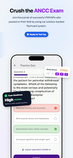 ANCC PMHNP Flashcards ekran görüntüsü