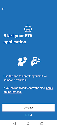 UK ETA ekran görüntüsü