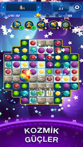 Planets Crush Match 3 ekran görüntüsü
