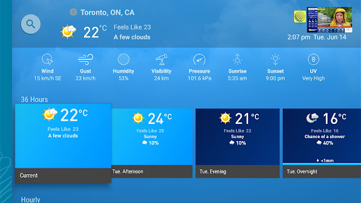 The Weather Network TV App ekran görüntüsü