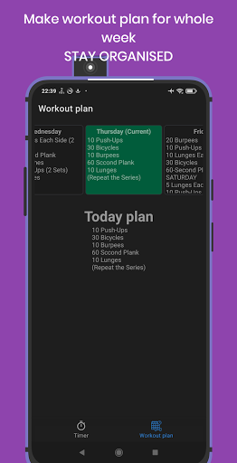 Workout Timer: HIIT & Planning ekran görüntüsü