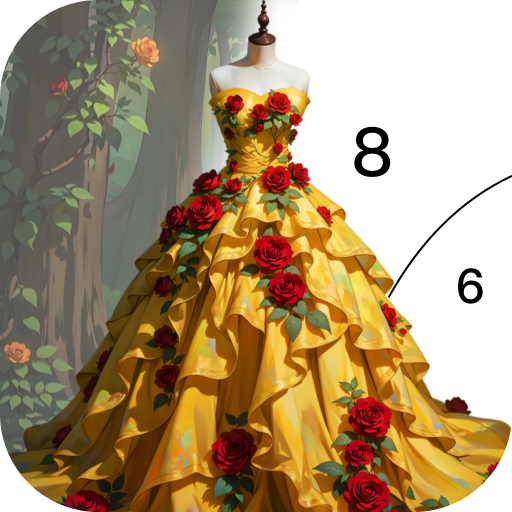 Gown Color - Paint by Number