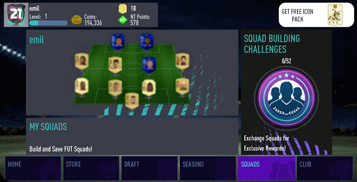 NT 21 Draft + Pack Opener ekran görüntüsü