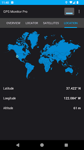 GPS Monitor Pro: GNSS data ekran görüntüsü