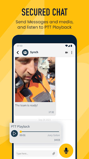 Synch Push To Talk (PTT) ekran görüntüsü