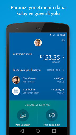PayPal ekran görüntüsü