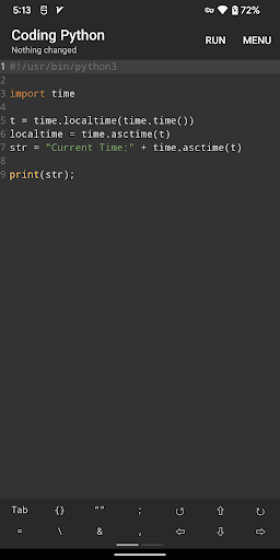 Coding Python ekran görüntüsü