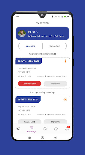 Impressions Care App ekran görüntüsü