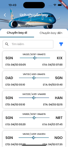 VNA Lotus Airports ekran görüntüsü