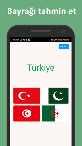 Bayraklar ve Başkentler ekran görüntüsü