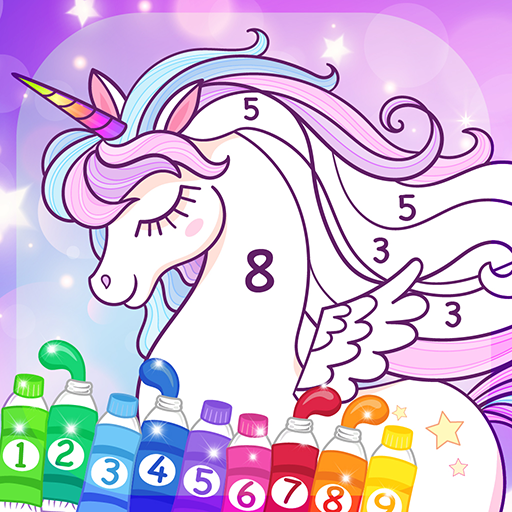 Rainbow Unicorn Color Numbers